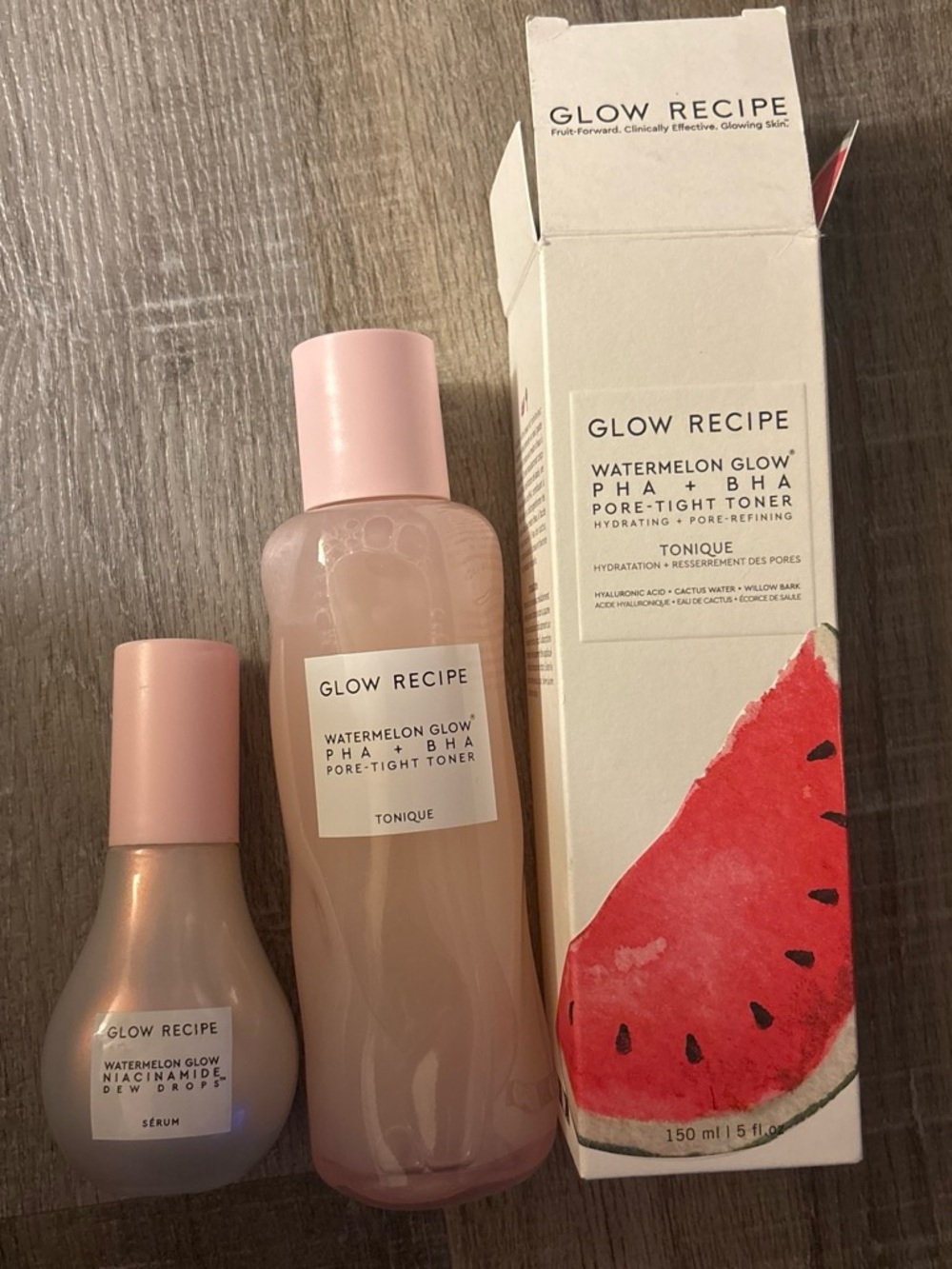 Glow Recipe Pink Watermelon Glow Toner & Dew Drop Serum Duo
